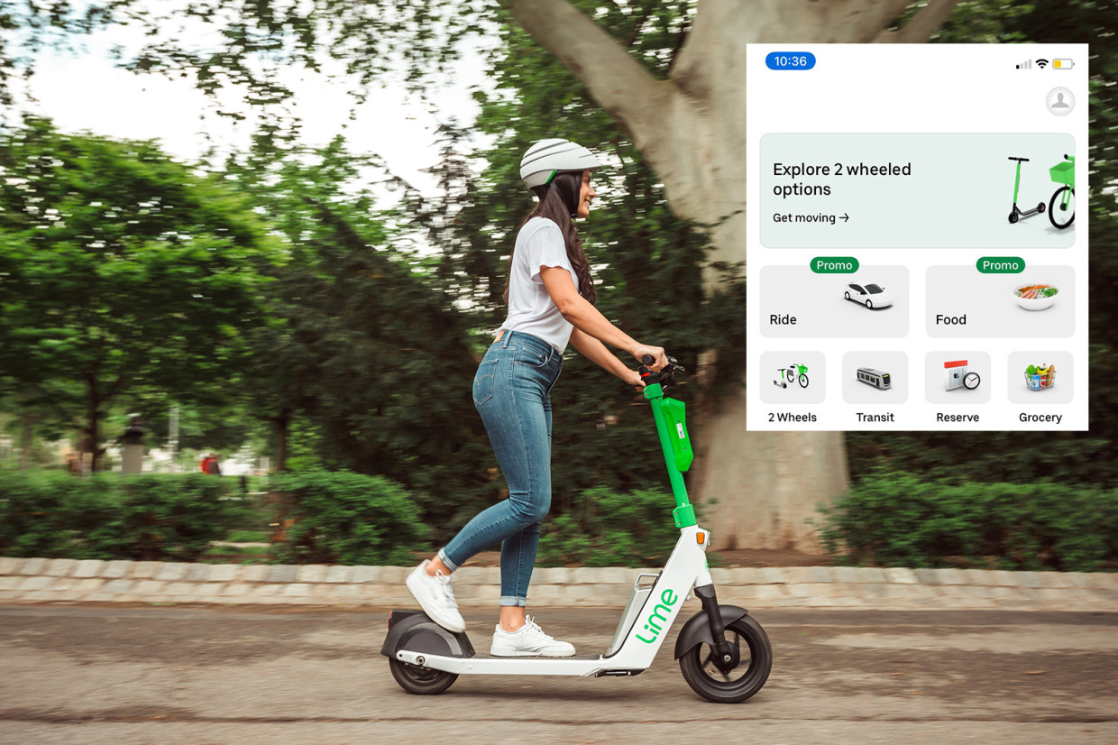 vores for ikke at nævne digital Lime e-scooters now available to rent through Uber app | Move Electric