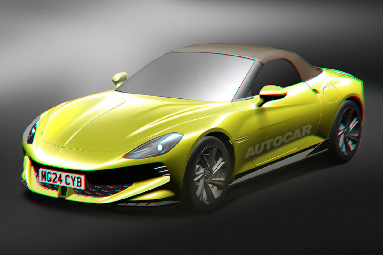 Scissordoored MG Cyberster EV showcases the future of sports cars