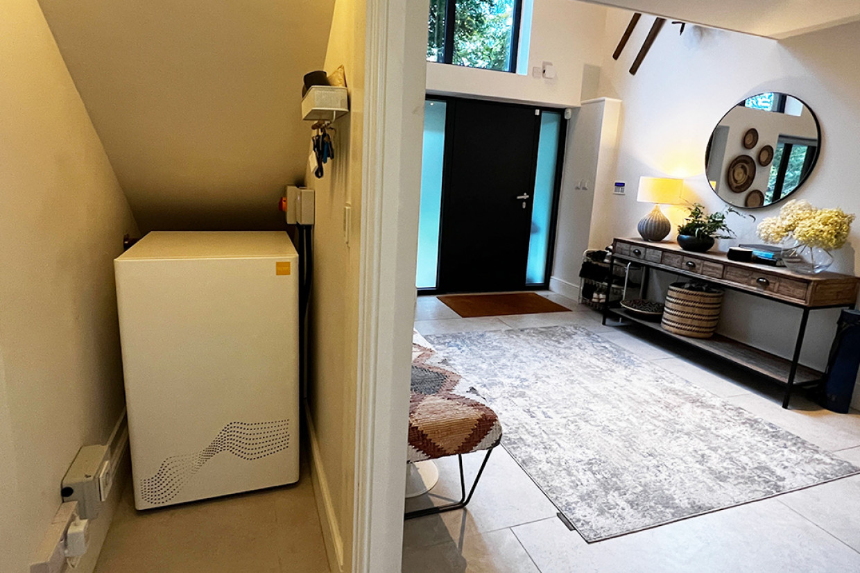 The Zero Emission Boiler installed in the home The Zero Emission Boiler installed in the home