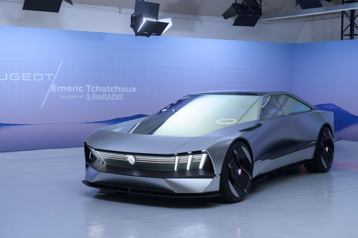 The Peugeot Inception electric concept car is a beautiful