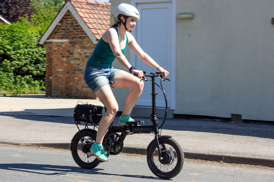 The Perry Ehopper claims to be the lightest electric folding bike on the market, at 14kg