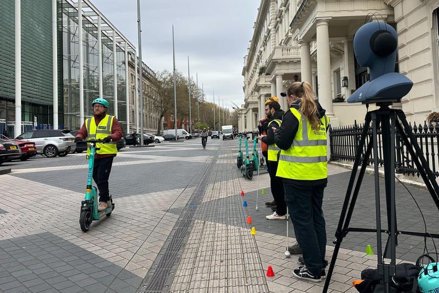 Tier e-scooter noise testing