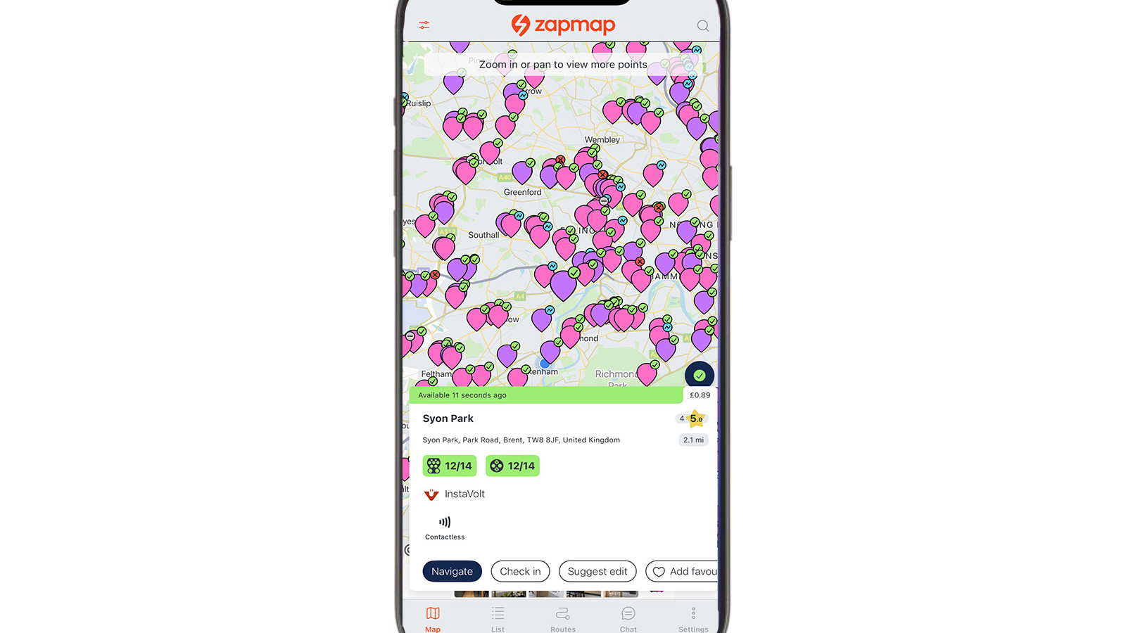 Zapmap app