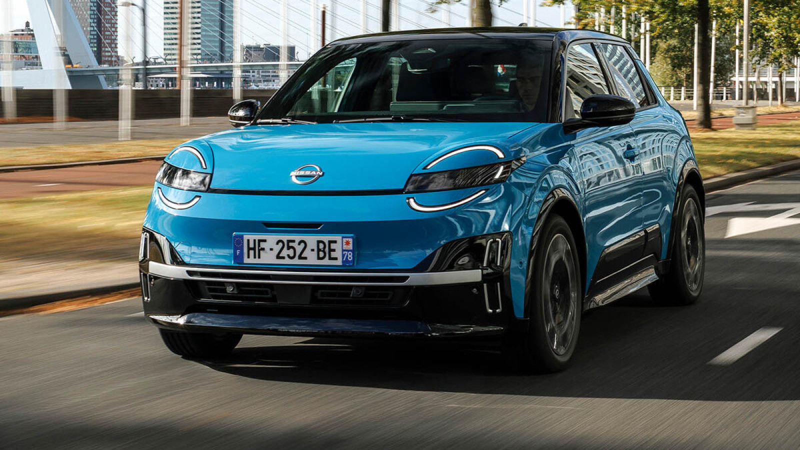 2025 Nissan Micra driving quickly